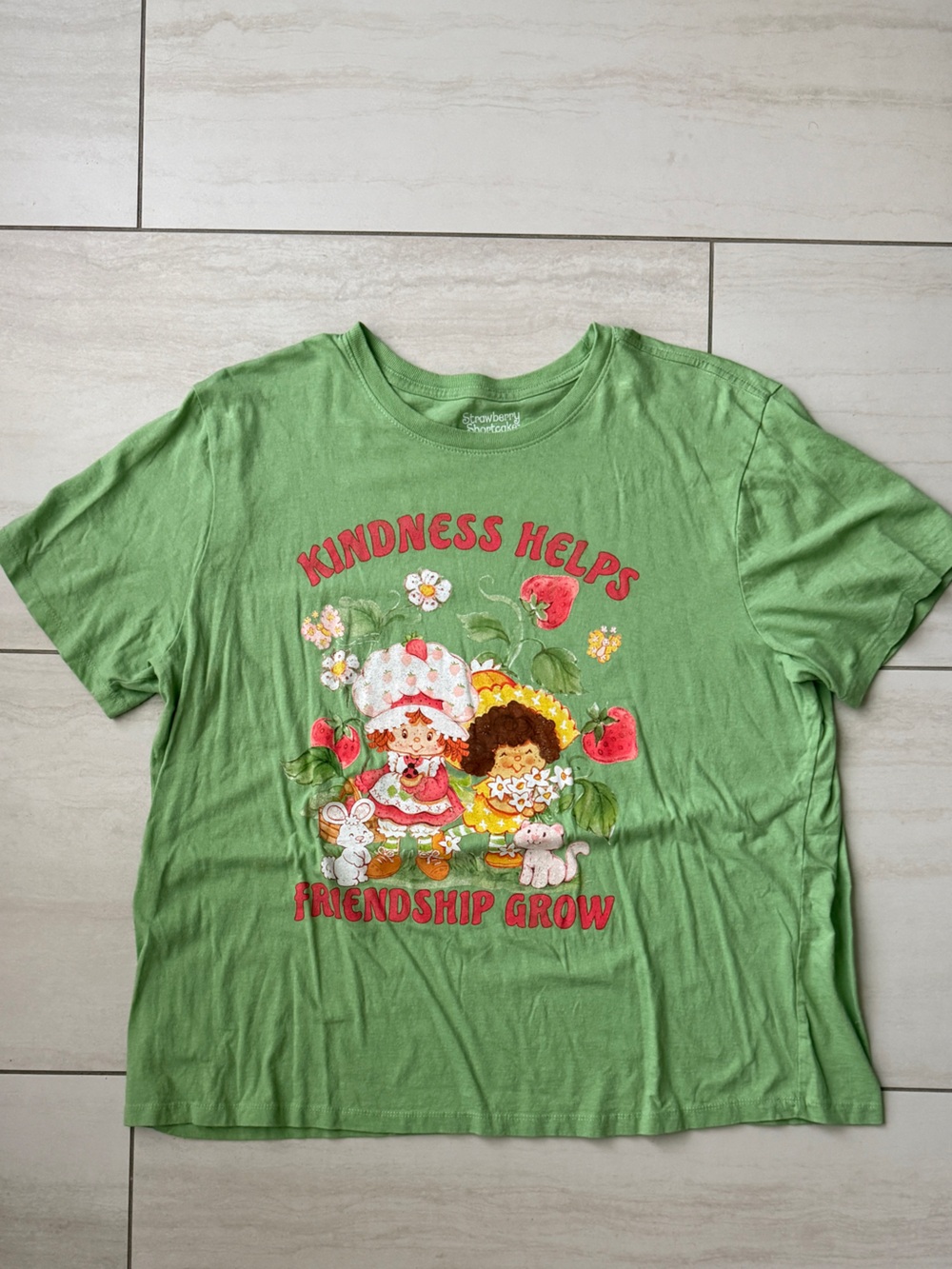 Kids Green 'Kindness Helps Friendship Grow' Graphic Tee by